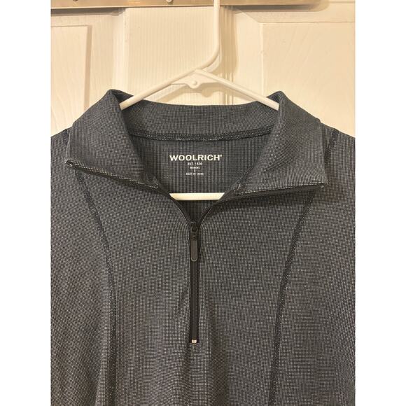Woolrich black and gray pullover long sleeve top sz large - Picture 6 of 10